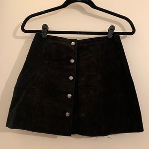 Suede Topshop Skirt